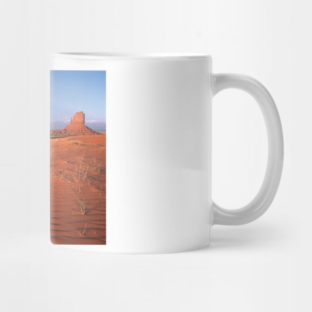 Sand Dunes And The Mittens Monument Valley Navajo Tribal Park by RhysDawson